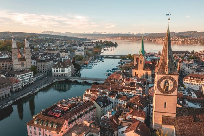 City view of Zurich