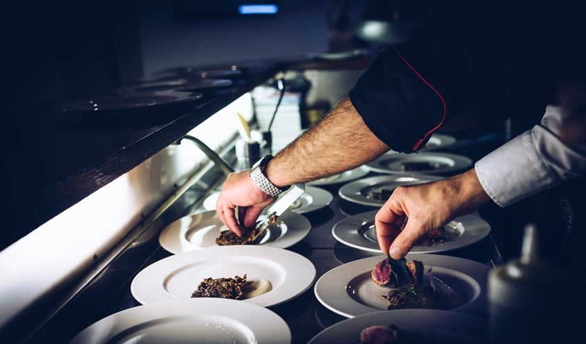 chefs preparing food