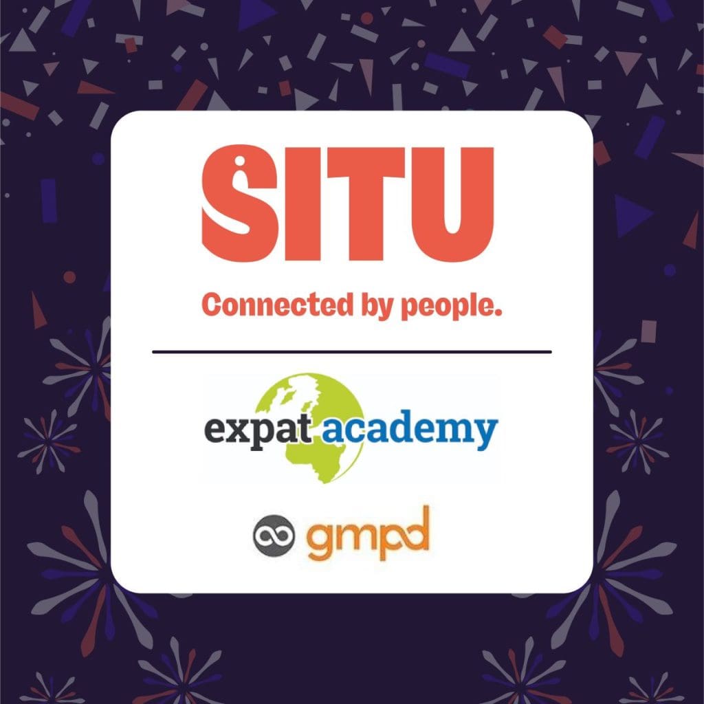 The Situ, Expat Academy, and MyGMPD logos