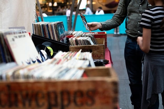 Mauerpark flea market in berlin