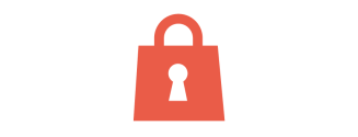 Coral padlock icon